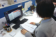 業務中の写真