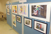 社員が作成したポスター原画を出展